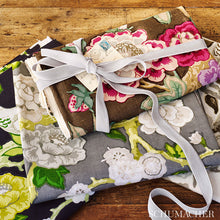 Load image into Gallery viewer, SCHUMACHER BERMUDA BLOSSOMS FABRIC / COCOA