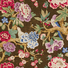 Load image into Gallery viewer, SCHUMACHER BERMUDA BLOSSOMS FABRIC / COCOA