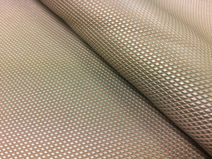 Designer Beige Gold Textured Metallic Faux Leather Upholstery Vinyl