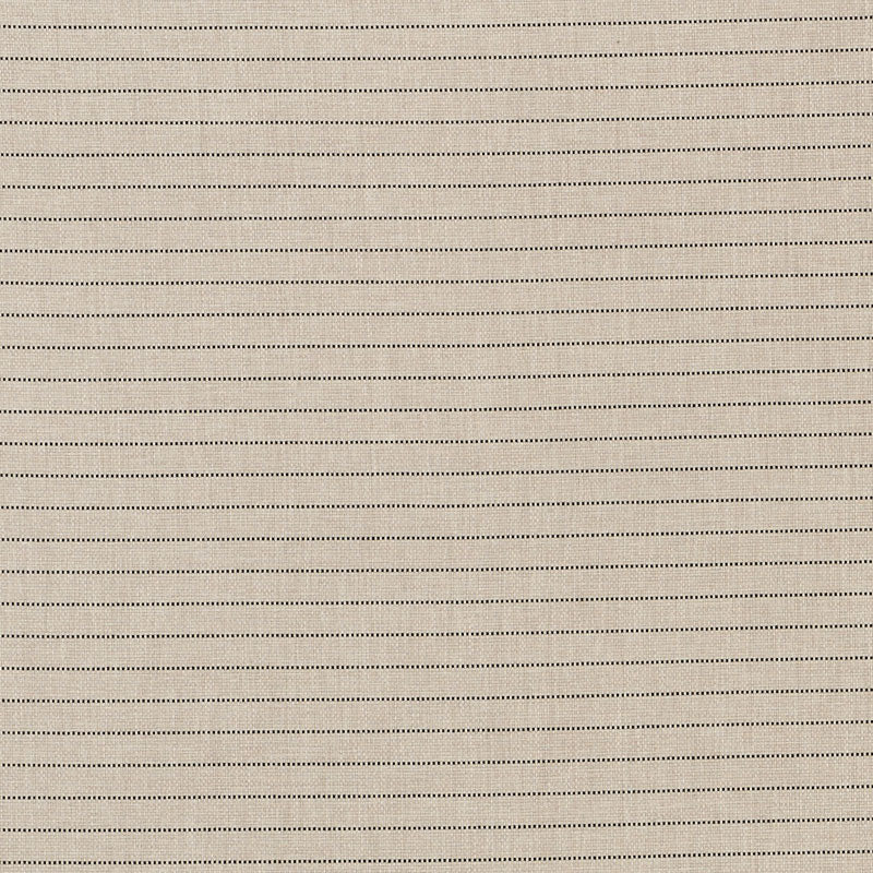 SCHUMACHER OUTDOOR MANNING STRIPE FABRIC / BLACK/NATURAL