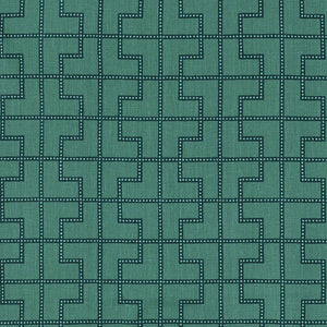 SCHUMACHER BLEECKER VELVET FABRIC / PEACOCK