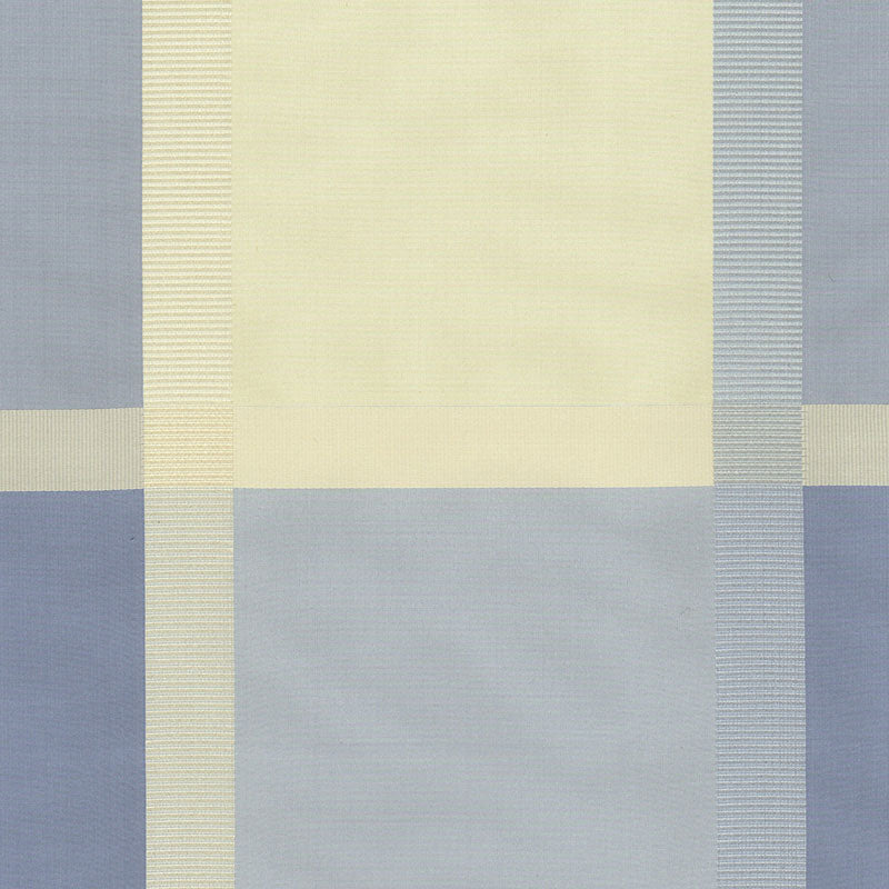 SCHUMACHER SURAT SILK PLAID FABRIC / BLUEBELL
