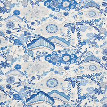 Load image into Gallery viewer, SCHUMACHER YUME FABRIC / BLUE