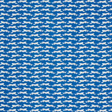 Load image into Gallery viewer, SCHUMACHER LEAPING LEOPARDS FABRIC / BLUE