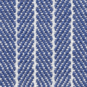 SCHUMACHER GARTER STRIPE FABRIC / BLUE