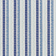 Load image into Gallery viewer, SCHUMACHER BARBARY STRIPE FABRIC / BLUE