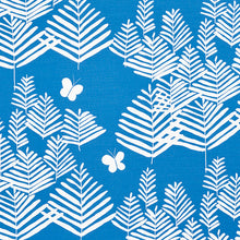 Load image into Gallery viewer, SCHUMACHER FERN SILHOUETTE FABRIC / BLUE