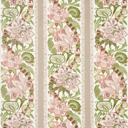 SCHUMACHER ANJOU STRIPE FABRIC 178521 / BLUSH