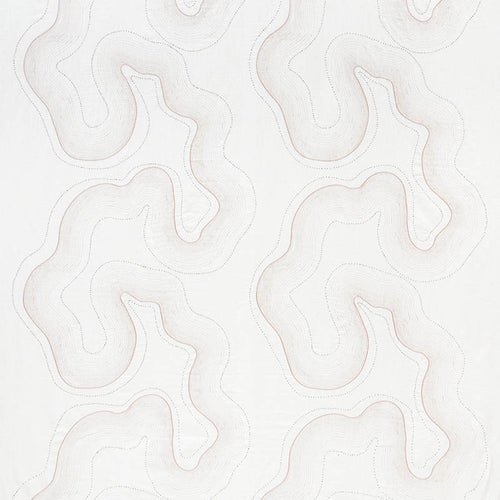 SCHUMACHER TOPO SHEER FABRIC / BLUSH