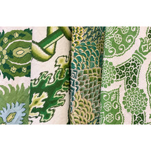 Load image into Gallery viewer, Brunschwig &amp; Fils Kashmiri Linen Print Fabric / Leaf/Aloe
