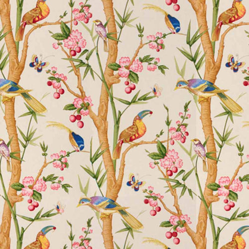 Brunschwig & Fils Toucans Fabric / Beige