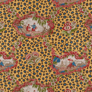 Brunschwig & Fils Chinese Leopard Toile Fabric / Multi