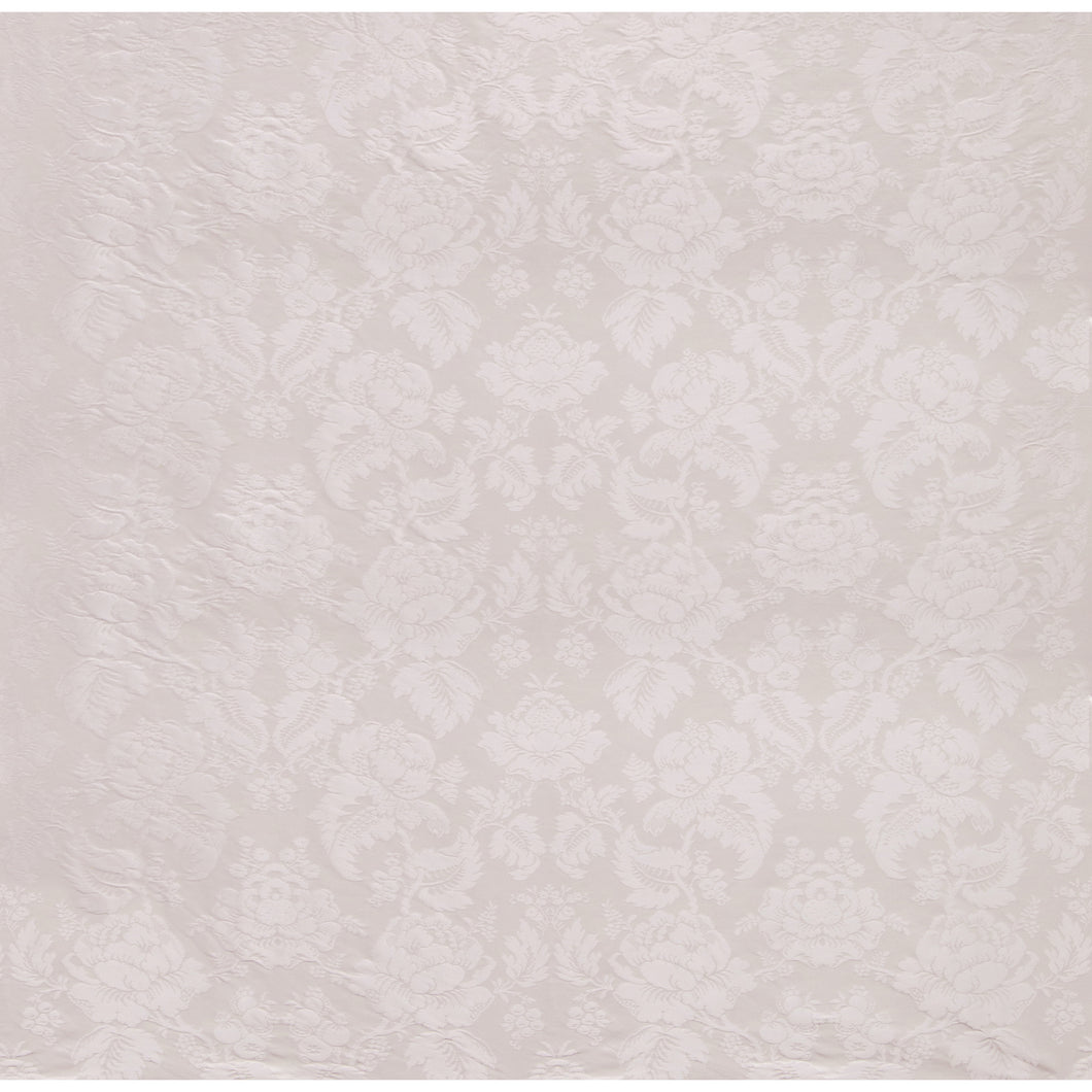 Brunschwig & Fils Moulins Damask Fabric / Snow