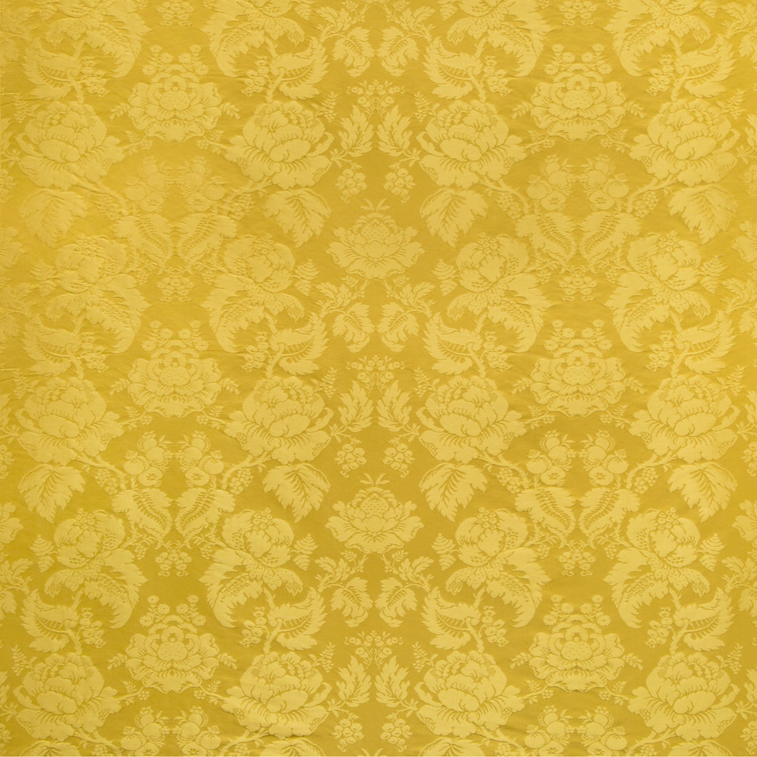 Brunschwig & Fils Moulins Damask Fabric / Canary