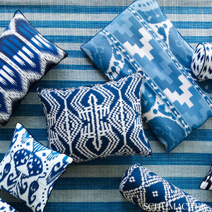SCHUMACHER BUKHARA IKAT FABRIC / INDIGO