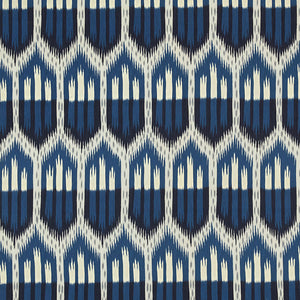 SCHUMACHER BUKHARA IKAT FABRIC / INDIGO