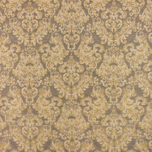 Load image into Gallery viewer, 2 Colors Antiqued Damask Drapery Fabric Beige Gold / RMIL14