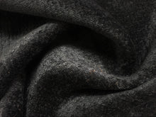 Load image into Gallery viewer, Black Indigo Charcoal Wave Pattern Textured Soft Chenille Upholstery Fabric