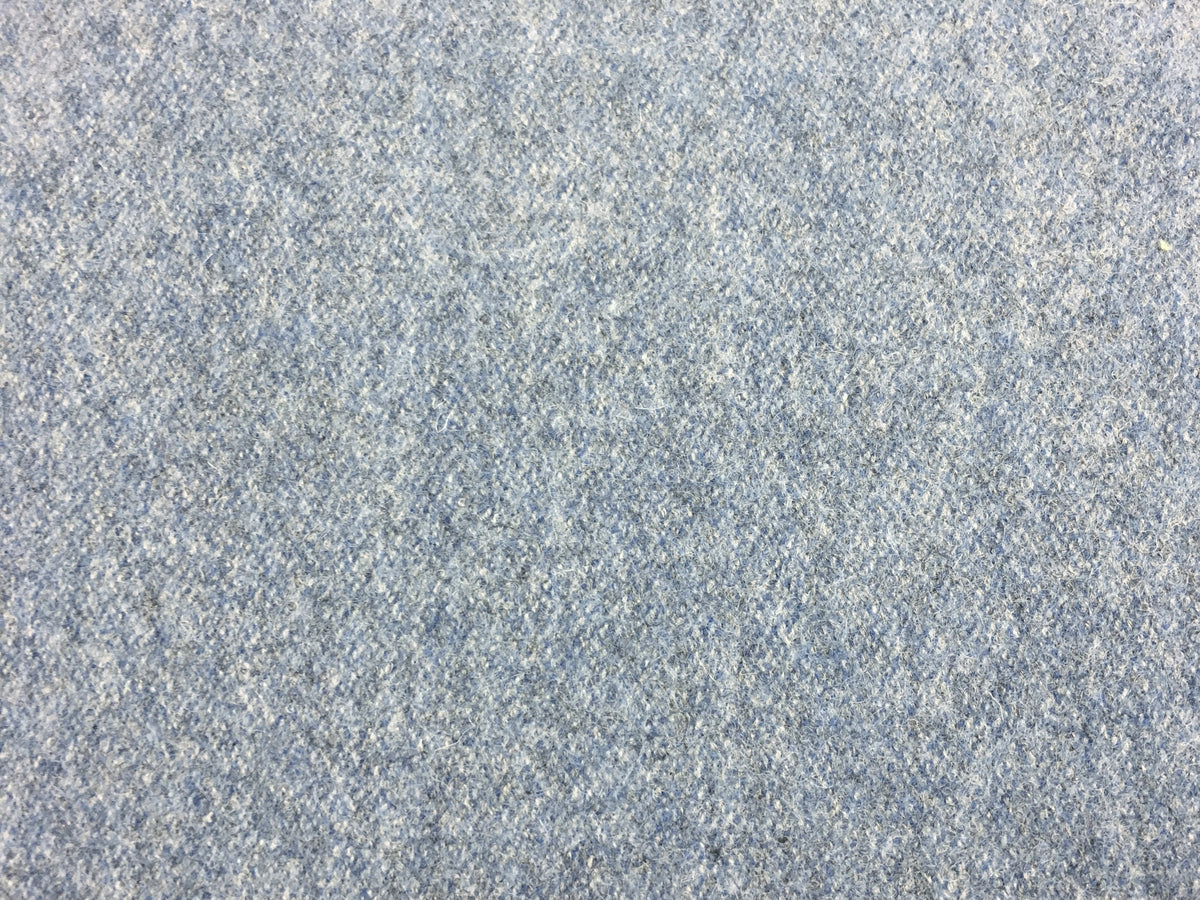 Blue Grey Silk Wool Fabric