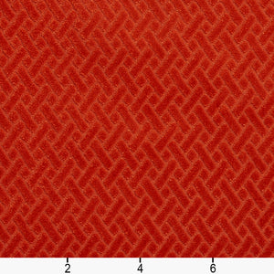 Essentials Upholstery Drapery Velvet Basketweave Fabric Coral / 10420-07