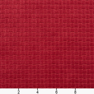 Essentials Upholstery Drapery Velvet Basketweave Fabric Crimson / 10400-11