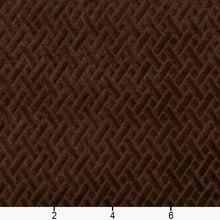 Load image into Gallery viewer, Essentials Upholstery Drapery Velvet Basketweave Fabric Dark Brown / 10420-06