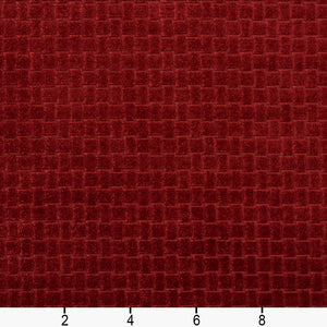 Essentials Upholstery Drapery Velvet Basketweave Fabric Maroon / 10400-03