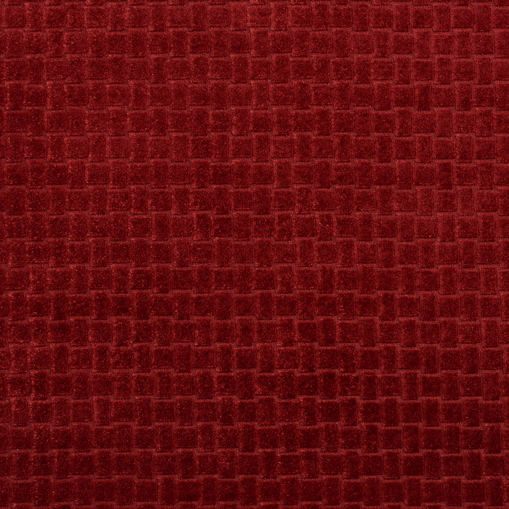 Essentials Upholstery Drapery Velvet Basketweave Fabric Maroon / 10400-03