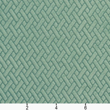 Load image into Gallery viewer, Essentials Upholstery Drapery Velvet Basketweave Fabric Teal / 10420-01