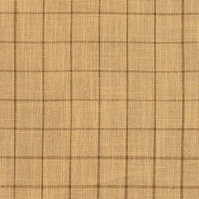Load image into Gallery viewer, Essentials Beige Brown Plaid Upholstery Drapery Fabric / Wheat Checkerboard