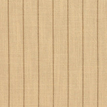 Load image into Gallery viewer, Essentials Beige Brown Stripe Upholstery Drapery Fabric / Wheat Pinstripe