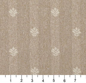 Essentials Beige Cream Upholstery Fabric / Sand Leaf