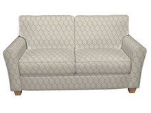 Load image into Gallery viewer, Essentials Linen Upholstery Drapery Fabric Beige Gray Embroidered Trellis Geometric