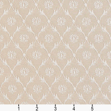 Load image into Gallery viewer, Essentials Heavy Duty Upholstery Fabric Beige / Linen Trellis