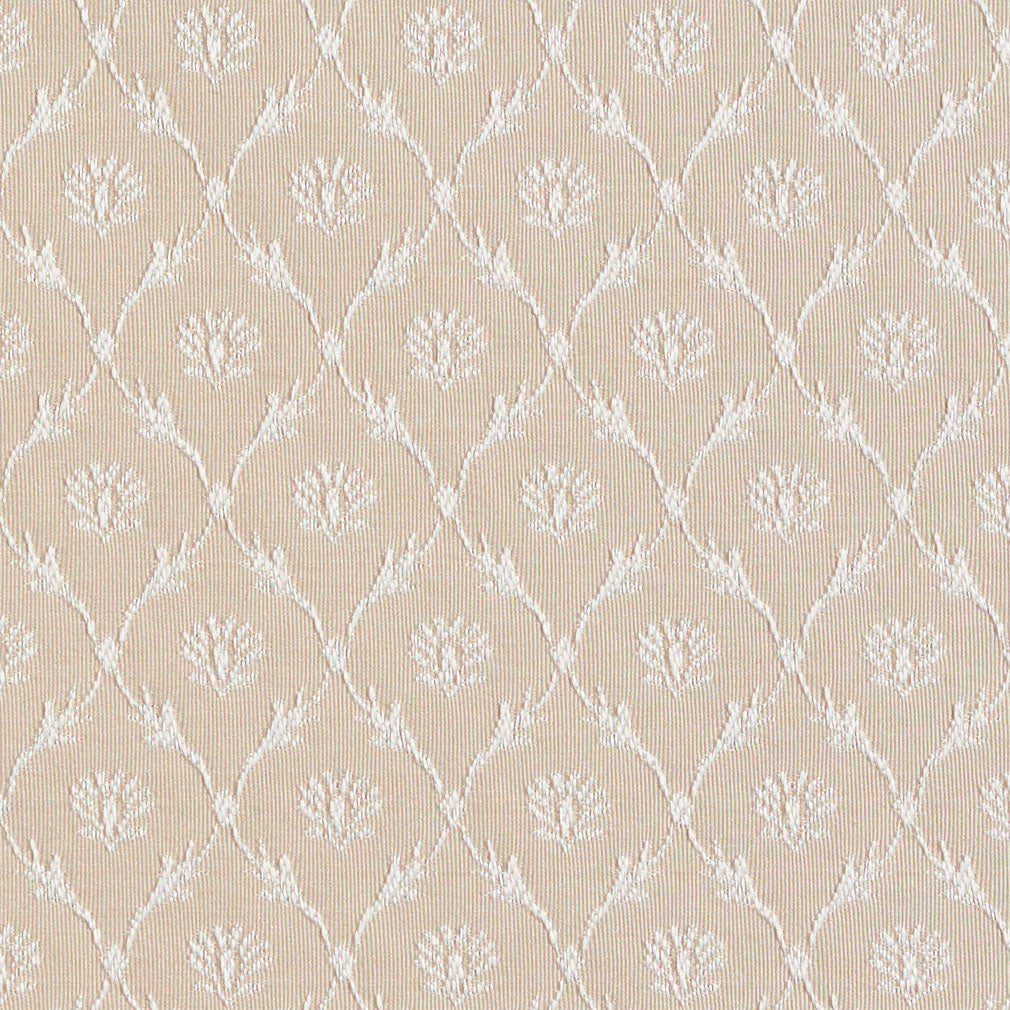 Essentials Heavy Duty Upholstery Fabric Beige / Linen Trellis