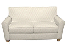 Load image into Gallery viewer, Essentials Linen Upholstery Drapery Fabric Beige Tan Embroidered Trellis Geometric