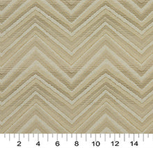 Load image into Gallery viewer, Essentials Outdoor Upholstery Drapery Chevron Fabric / Beige Tan