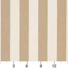 Load image into Gallery viewer, Essentials Outdoor Stain Resistant Upholstery Drapery Fabric Beige White / Dune Stripe