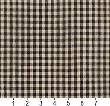 Load image into Gallery viewer, Essentials Black Beige Checkered Upholstery Drapery Fabric / Onyx Gingham