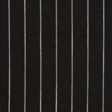 Load image into Gallery viewer, Essentials Black White Stripe Upholstery Drapery Fabric / Onyx Pinstripe