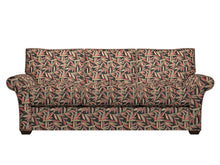 Load image into Gallery viewer, Essentials Cityscapes Black Blue Green Red Mustard Leaves Upholstery Drapery Fabric