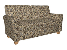 Load image into Gallery viewer, Essentials Black Brown Tan Gray Beige Cream Paisley Upholstery Fabric / Nutmeg Flutte