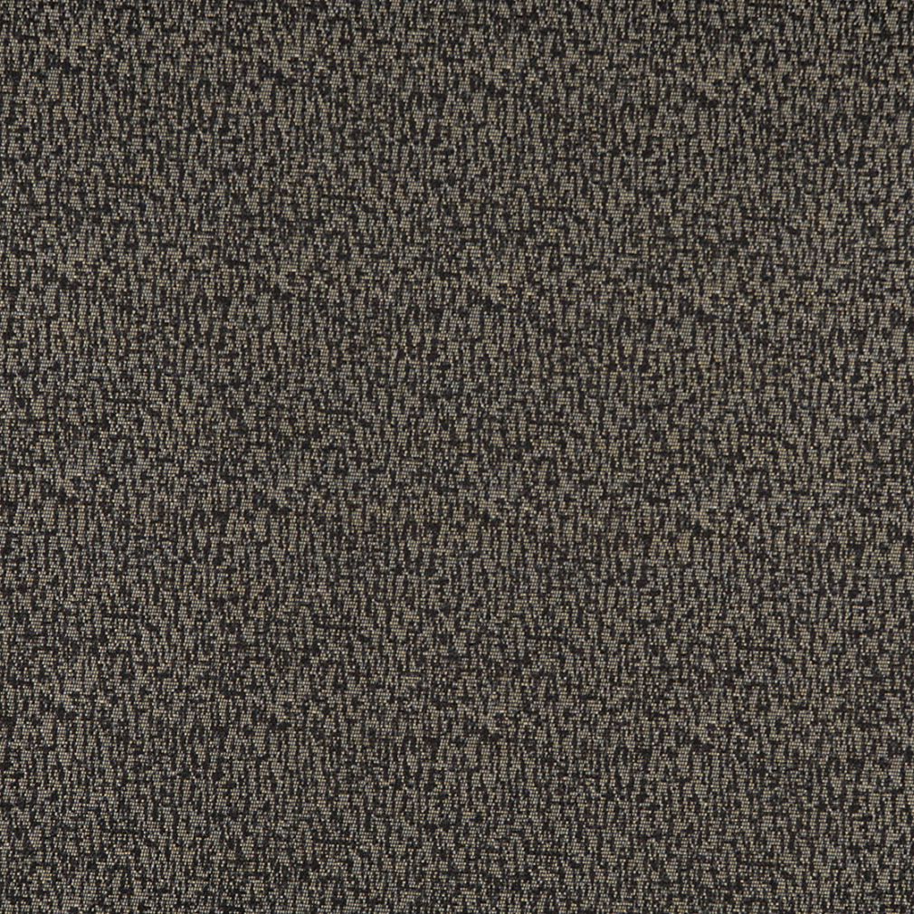 Essentials Heavy Duty Mid Century Modern Scotchgard Black Upholstery Fabric / Charcoal