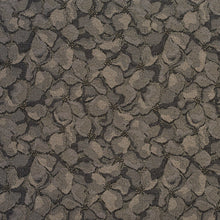 Load image into Gallery viewer, Essentials Heavy Duty Black Gray Floral Petal Upholstery Fabric / Mineral