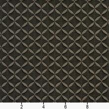 Load image into Gallery viewer, Essentials Heavy Duty Black Geometric Medallion Upholstery Fabric / Charcoal