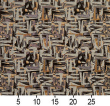 Load image into Gallery viewer, Essentials Black Gray Mauve Beige Upholstery Fabric / Curry Abstract