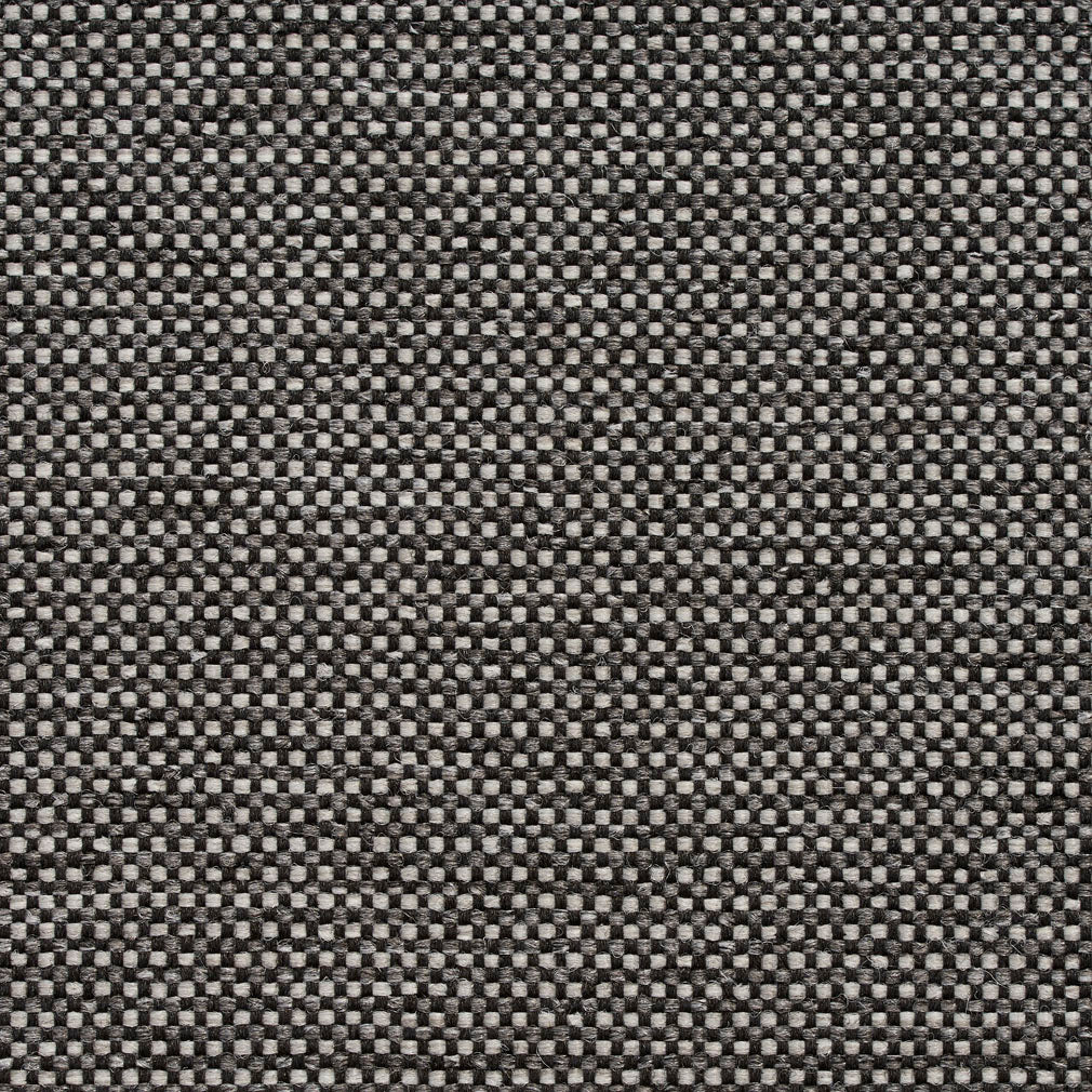 Essentials Heavy Duty Mid Century Modern Scotchgard Black Gray Upholstery Fabric / Stone