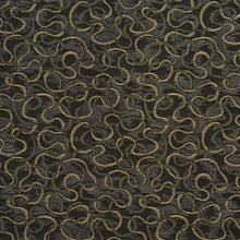 Load image into Gallery viewer, Essentials Heavy Duty Black Gray Tan Squiggly Upholstery Fabric / Metal
