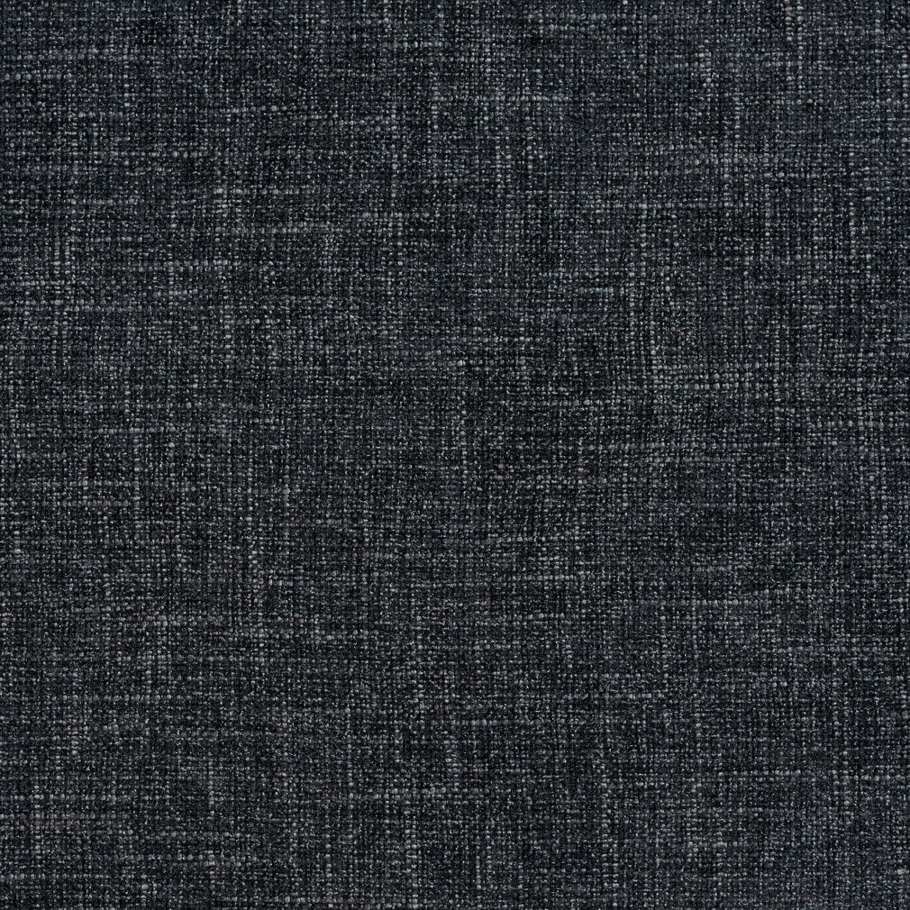 Essentials Chenille Upholstery Drapery Fabric Black / Lapis