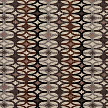 Load image into Gallery viewer, Essentials Black Mauve Brown Gray Ivory Geometric Upholstery Fabric / Bronze Interlock